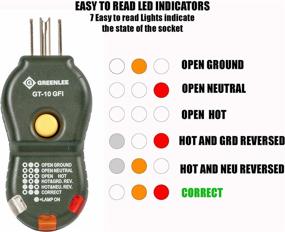 img 1 attached to Тестер Greenlee GT-10GFI Circuit-GFI, Маленький (Черный)