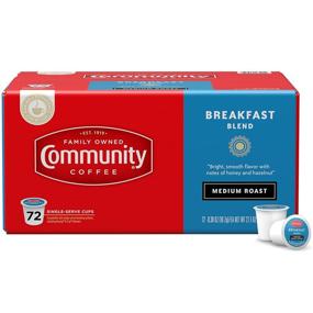 img 4 attached to Community Coffee Breakfast Blend 72 Count Coffee Pods: Medium Roast, Keurig 2.0 Compatible - Pack of 1