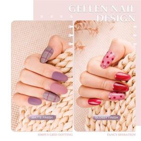 img 1 attached to 💅 Набор гель-лаков Gellen - вишневый тон: 6 цветов для потрясающего насыщенного маникюра - стартовый набор для гелевого маникюра дома, объемом 0,33 жидкой унции каждый.