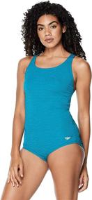 img 2 attached to Speedo Swimsuit Texture Crossback Moderate
