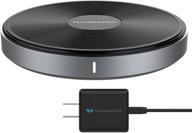 🔌 techsmarter 15w fast charging wireless charger pad | qi certified | compatible with iphone 13, 12, 11, x, xr, xs, 8 | samsung galaxy s21, s20, s10, s9, note | lg v30, v35, v40, g7, g8 logo