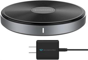 img 4 attached to 🔌 Techsmarter 15W Fast Charging Wireless Charger Pad | Qi Certified | Compatible with iPhone 13, 12, 11, X, XR, XS, 8 | Samsung Galaxy S21, S20, S10, S9, Note | LG V30, V35, V40, G7, G8