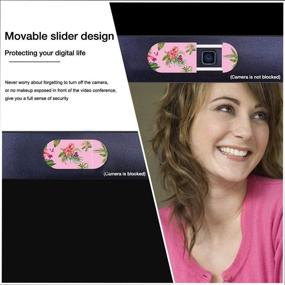 img 4 attached to Webcam Cover Pink – Privacy Protection & Security from Breath Lamp – Cute Pattern Design | Fits Laptop & Desktop, PC – Ultrathin for iPad & iPad mini, iMac, Mac Mini – Great Gift for Women (Flower)