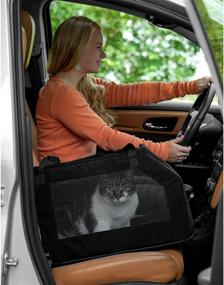 img 2 attached to 🐾 Комбинированный переноска и автомобильное сиденье Ultimate Pet Gear для кошек и собак: безопасность и комфорт в одном!