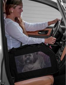 img 3 attached to 🐾 Комбинированный переноска и автомобильное сиденье Ultimate Pet Gear для кошек и собак: безопасность и комфорт в одном!