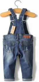 img 3 attached to 👖 Kidscool Ripped Stretchy Washed Overalls: Trendy Boys' Clothing for Comfort & Style