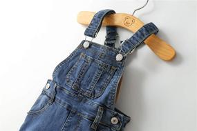 img 1 attached to 👖 Kidscool Ripped Stretchy Washed Overalls: Trendy Boys' Clothing for Comfort & Style