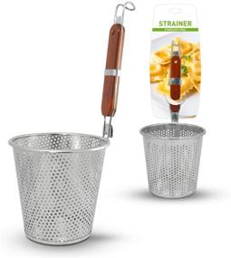 img 3 attached to 🍝 Stainless Steel Pasta Basket, 6-1/4 Inches - Ideal for Straining Noodles