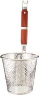 🍝 stainless steel pasta basket, 6-1/4 inches - ideal for straining noodles logo