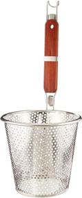 img 4 attached to 🍝 Stainless Steel Pasta Basket, 6-1/4 Inches - Ideal for Straining Noodles