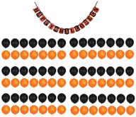 🎃 spooktacular jolly jon halloween banner & balloon set – 100 orange & black balloons bundle – festive halloween decorations & party garland logo