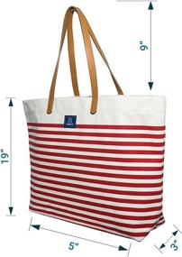 img 3 attached to AQVA Friendly Striped Cotton Stripes Women's Handbags & Wallets and Shoulder Bags