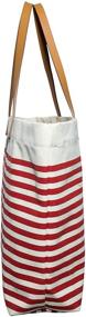 img 2 attached to AQVA Friendly Striped Cotton Stripes Women's Handbags & Wallets and Shoulder Bags