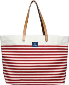 img 4 attached to AQVA Friendly Striped Cotton Stripes Women's Handbags & Wallets and Shoulder Bags