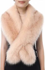 img 3 attached to Dikoaina Extra Womens Collar Winter Women's Clothing and Coats, Jackets & Vests