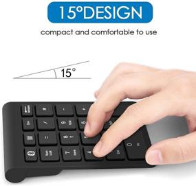 img 2 attached to Wireless Bluetooth Number Pad: Portable 22 Keys Numeric Keypad for Laptop, PC, Desktop, Surface Pro, Notebook – Ideal for Financial Accounting and 10-Key Input