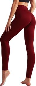 img 1 attached to 🏋️ High Waist Running Workout Leggings with Pockets for Yoga - Neleus