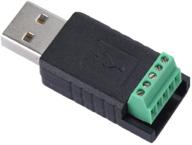 💻 конвертер-адаптер usb к rs485 высокого качества с клеммными соединителями и широкой совместимостью ос (черный) логотип