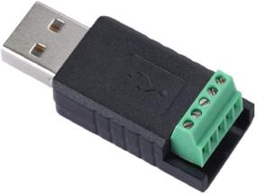 img 4 attached to 💻 Конвертер-адаптер USB к RS485 высокого качества с клеммными соединителями и широкой совместимостью ОС (Черный)