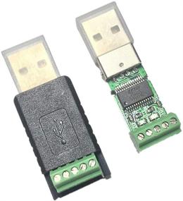 img 2 attached to 💻 Конвертер-адаптер USB к RS485 высокого качества с клеммными соединителями и широкой совместимостью ОС (Черный)