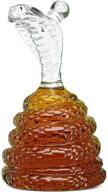 king cobra snake whiskey decanter: unleash the spirit with the wine savant snake glass decanter логотип