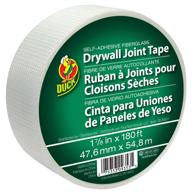 duck brand self-adhesive fiberglass drywall joint tape - 1.88-inch by 180 feet single roll, white logo