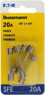 🔌 bussmann bp/sfe-20 20 amp fast acting glass tube fuse: reliable protection for electrical circuits logo