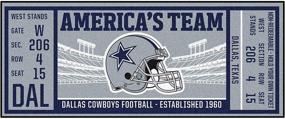 img 4 attached to Фанатские коврики Dallas Cowboys NFL Dallas Cowboys Ticket