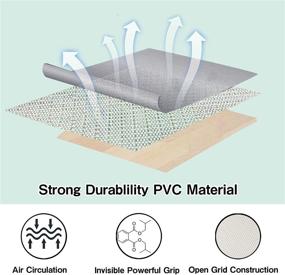 img 1 attached to 🏠 Премиальные антискользящие коврик подстилки - настраиваемые для любого размера паркетного пола, 9 X 12 футов