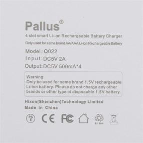 img 3 attached to 🔋 Зарядное устройство Pallus для батареек AA/AAA: быстрая зарядка на 4 слота для литий-ионных батарей (только зарядное устройство)