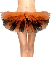 cahcyelilk women's mini puffy bubble 6-layered ballet halloween tutu costume for runners logo