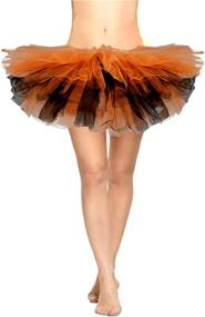 img 3 attached to CahcyElilk Women's Mini Puffy Bubble 6-Layered Ballet Halloween Tutu Costume for Runners