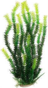 img 4 attached to 🐠 Enhance Your Aquarium with Mayitr 17" Plastic Water Plant in Rhodo Green – Perfect Fish Tank Ornament