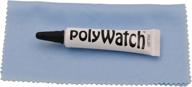 🔧 polywatch polish: revive & restore plastic/acrylic watch glasses with 5ml repair solution and w5 wipe cleaner logo