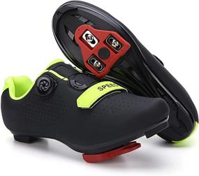 img 3 attached to 🚲 GENAI Men Road Bike Shoes + Women Cycling Shoes Set - Get Cleats Included! Compatible with Lock SPD/SPD-SL for Indoor/Outdoor Cycling Exercises