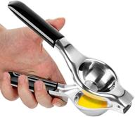 🍋 stainless steel manual lemon squeezer - citrus juicer for fresh lime extract (2.35 inch inner diameter) logo