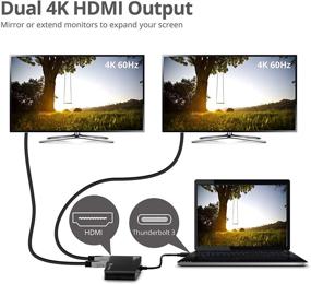 img 2 attached to SIIG Thunderbolt 3 Dock: Dual 4K HDMI Display & USB 3.0, 40 Gbps Docking Station for Mac/Windows