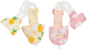 img 2 attached to 🐦 Washable Reusable Parrot Diapers - Balacoo Bird Flight Suit Liners with Bowtie and Soft Pee Pad for Cockatiel, Budgie Parakeet, and Cockatoos (2 Random Style Pieces)