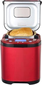 img 2 attached to 🍞 FRIGIDAIRE Bread Maker Machine | Nonstick Bowl, Bread Hook, Measuring Cup & Spoon | 15-in-1 Functions | Gluten-Free Bread, Cake & Yogurt | 3 Crust Color Options | 3 Loaf Sizes | XL-RED 2LB