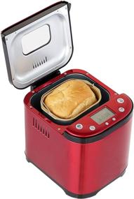 img 1 attached to 🍞 FRIGIDAIRE Bread Maker Machine | Nonstick Bowl, Bread Hook, Measuring Cup & Spoon | 15-in-1 Functions | Gluten-Free Bread, Cake & Yogurt | 3 Crust Color Options | 3 Loaf Sizes | XL-RED 2LB