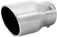 🚗 universal stainless steel exhaust tip – fits 2.5 to 3 inch tail pipe diameter – enhances chrome appearance – automotive muffler tips logo