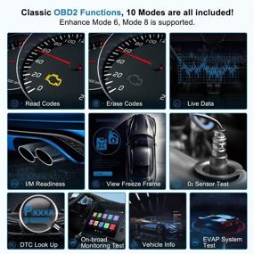 img 1 attached to 🚗 Upgrade Version of DN707 Car Code Reader Full Functions OBD2 Scanner for All OBD2 Compliant Vehicle with Battery Test, Alternator Test, Battery Voltage - Includes Storage Case