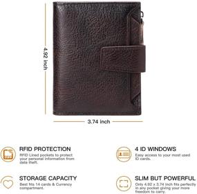 img 1 attached to FALAN MULE Genuine Leather Blocking Men's Accessories: Elevate Your Style with Premium Quality
