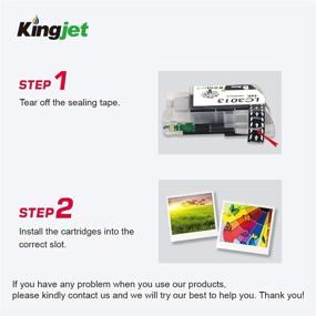 img 1 attached to 🖨️ Принткатридж Premium Kingjet совместимый с заменой для Brother LC3013/LC3011 - совместим с несколькими струйными принтерами Brother (5 черных)