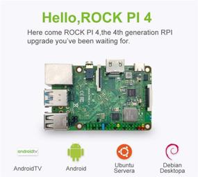 img 1 attached to SmartFly Info Rock Pi 4B RK3399: Comprehensive Single Board Computer Kit with LPDDR4 4GB, Dualband 2, 4/5GHz WLAN/Bluetooth 5.0