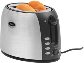 img 3 attached to 🍞 Oster Brushed Stainless Steel 2-Slice Toaster (TSSTJC5BBK)