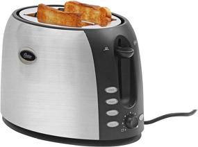 img 2 attached to 🍞 Oster Brushed Stainless Steel 2-Slice Toaster (TSSTJC5BBK)