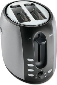 img 1 attached to 🍞 Oster Brushed Stainless Steel 2-Slice Toaster (TSSTJC5BBK)