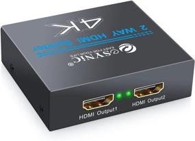 img 4 attached to ESYNIC 4K HDMI Splitter 1x2 Мини HDMI в HDMI сплиттер с HDMI усилителем - Поддержка 4K, 1080P, 3D - для PS3, PS4, Blu-ray с американской вилкой - 1 HDMI на 2 порта HDMI.