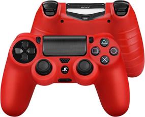 img 2 attached to Enhance Your Gaming Experience with the TNP PS4 Controller Case (Red) - Premium Silicon Skin for Anti-Slip Grip & Protection on Sony Playstation 4 Wireless Game Controller